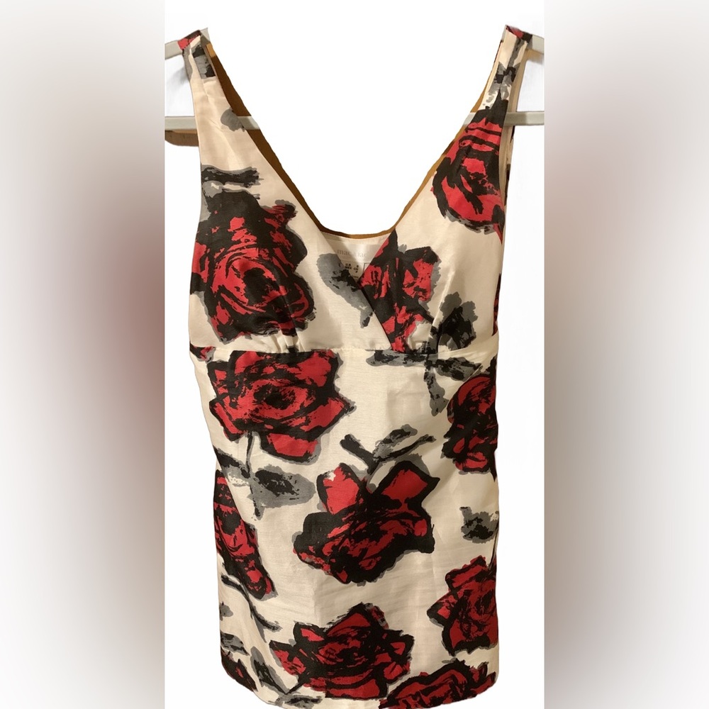 Mac & Jac Floral Mini Dress - Red and Black